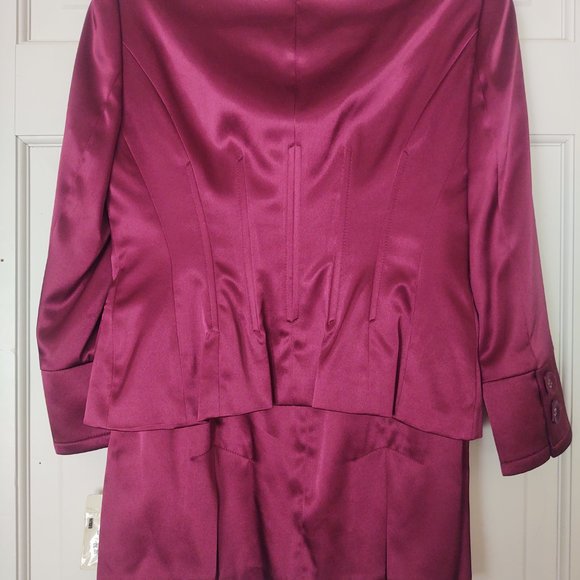 NWT Nine West Suit Burgundy 2pc - Picture 5 of 7